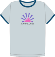 Libera.Chat ringer organic t-shirt (FW0605)