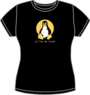 In Tux we trust t-shirt (FW0633)