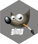 GIMP Grey sticker (FW0644)
