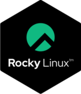 Rocky Linux Black sticker (FW0649)