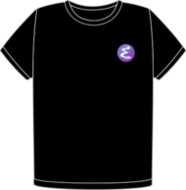 Emacs black heart t-shirt (FW0661)