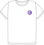 Emacs white heart t-shirt (FW0662)