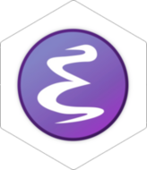 Emacs White sticker (FW0668)