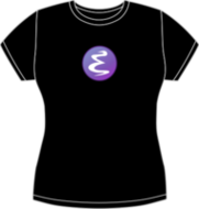 Camiseta Emacs entallada black (FW0673)