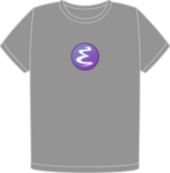 Camiseta Emacs charcoal (FW0674)