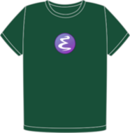 Emacs forest green t-shirt (FW0675)