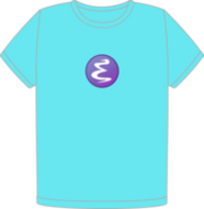 Camiseta Emacs teal (FW0678)