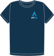 Arch RTFM navy organic heart t-shirt (FW0686)