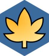 Haiku Leaf blue sticker (FW0824) Haiku Leaf blue sticker (FW0824)