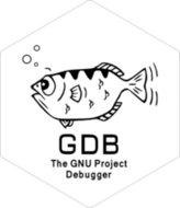 GNU GDB white sticker (FW0826) GNU GDB white sticker (FW0826)