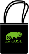 openSUSE Black Tote bags (FW0828) openSUSE Black Tote bags (FW0828)
