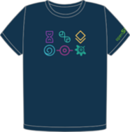 openSUSE Distro Flavors organic navy t-shirt (FW0833) openSUSE Distro Flavors organic navy t-shirt (FW0833)