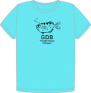 GNU GDB Teal t-shirt (FW0874)