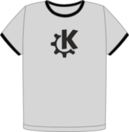 KDE Ringer Grey Light-Black t-shirt (FW0887)