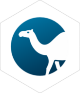 Perl Camel white sticker (FW0905)
