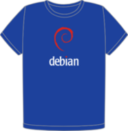 Debian Cobalt organic t-shirt (FW0908)