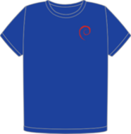 Debian Cobalt organic heart t-shirt (FW0913)