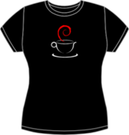 Debian Tea Cup fitted t-shirt (FW0916)