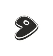 Gentoo black 5 cms. vinyl (FW0929)