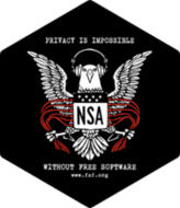 No-NSA black sticker (FW0936)