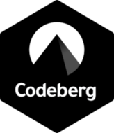 Codeberg black sticker (FW0939)