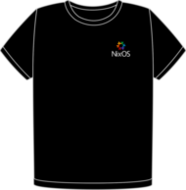 NixOS Rainbow heart t-shirt (FW0954)